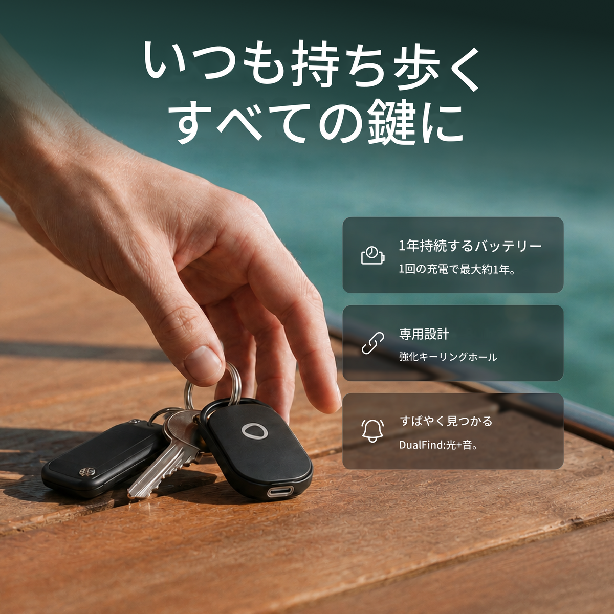 充電式スマートタグ